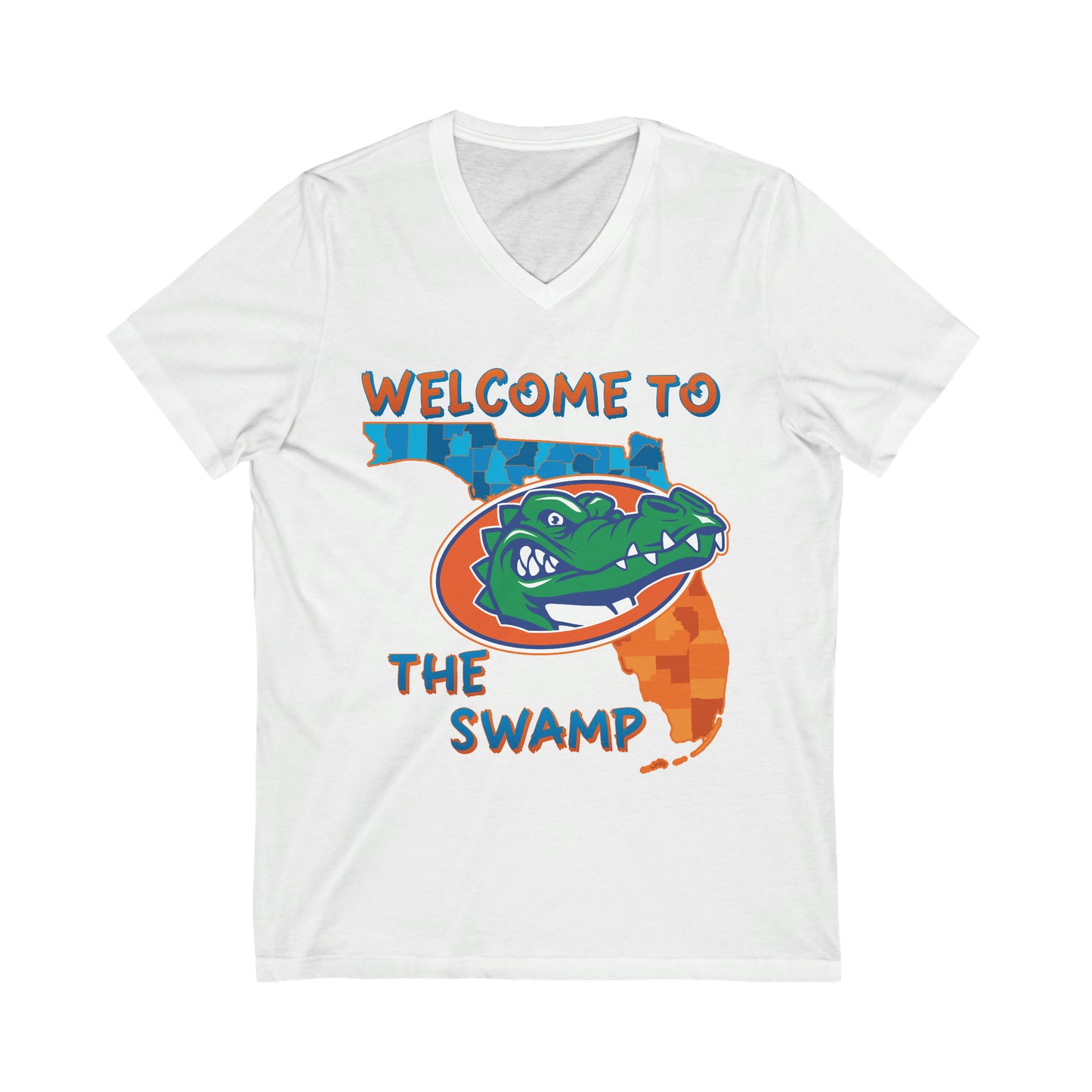 Welcome to the SWAMP Jersey Short Sleeve V-Neck Tee