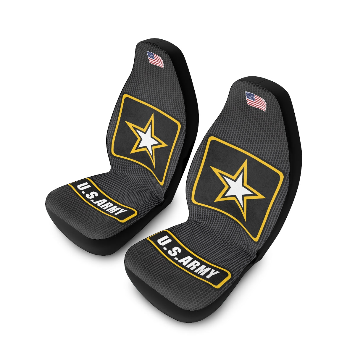 U.S. Army (logo 2) Black Polyester Car Seat Covers