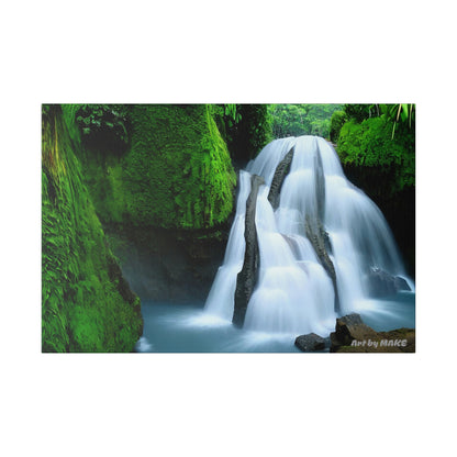 Bali Waterfalls 6 - 24"x16" Matte Canvas, Stretched, 0.75"