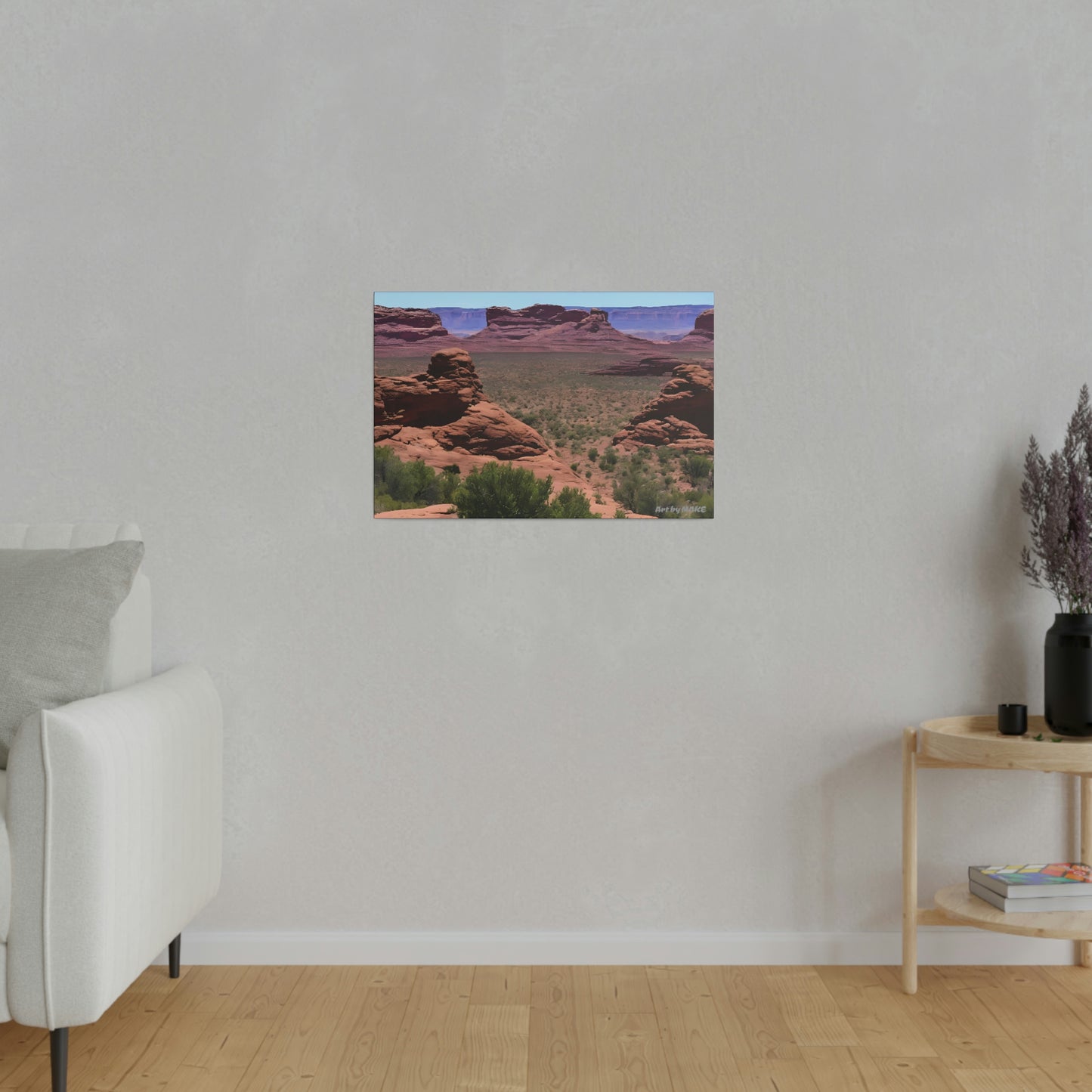 American Valley of the Gods 1 - 24"x16" Matte Canvas, Stretched, 0.75"