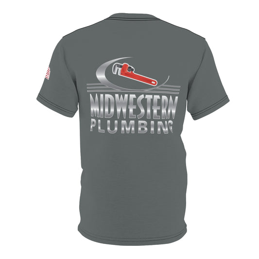 Midwestern Plumbing Dark Grey Premium Work Shirt