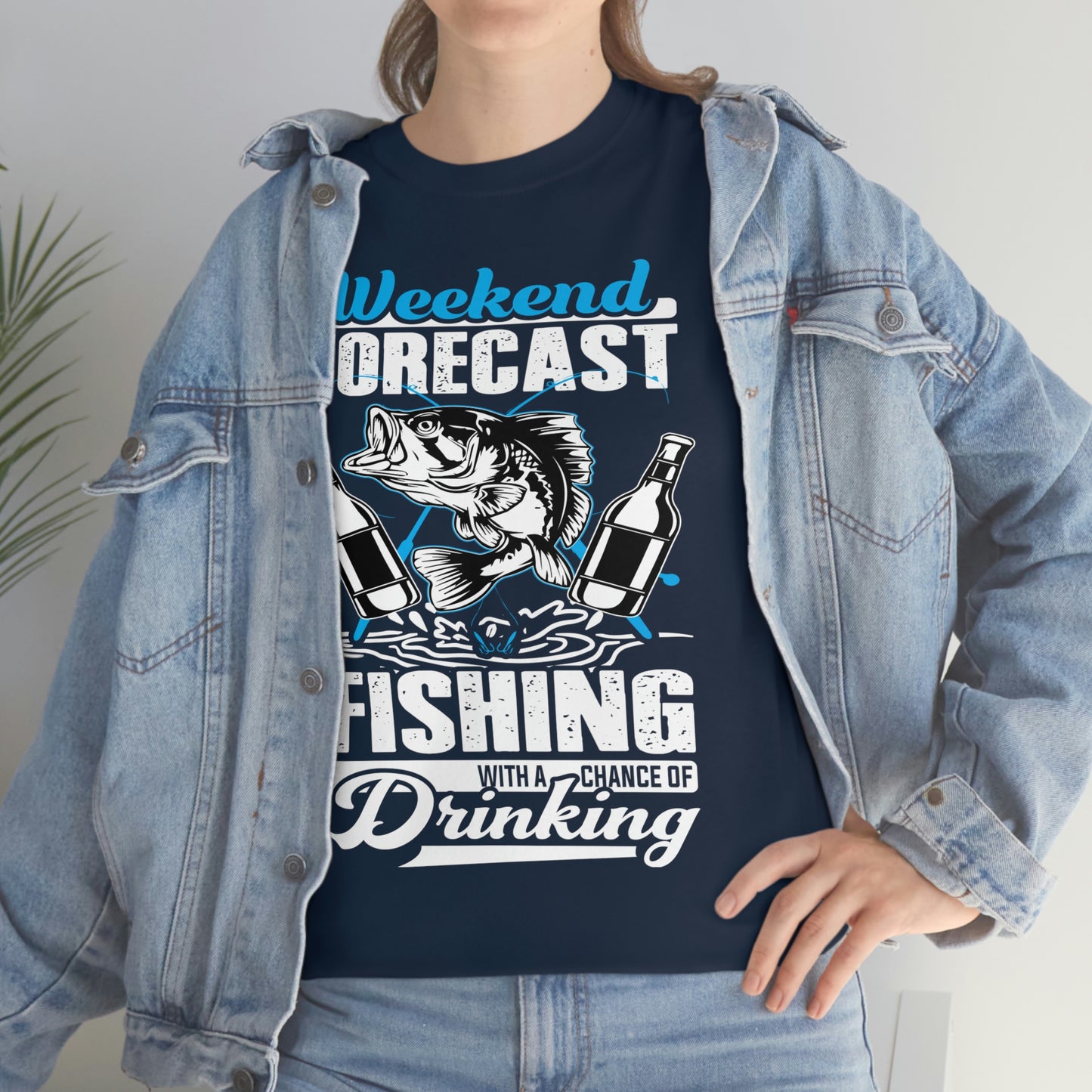 Weekend forecast Fishing Heavy Cotton Tee