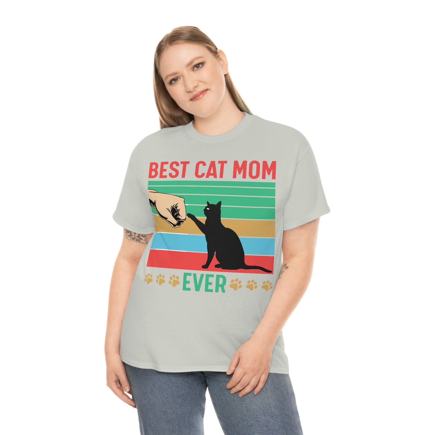 Best Cat Mom Ever Cotton Tee