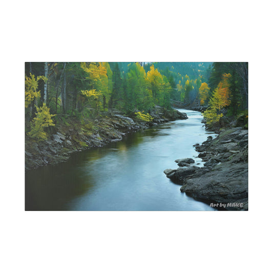 American Nature Streams 1 - 24"x16" Matte Canvas, Stretched, 0.75"