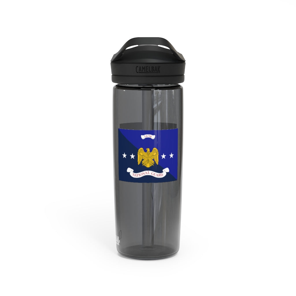 Botella de agua con bandera del ejército/guardia nacional, 20 oz \ 25 oz