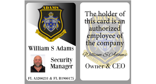 Adams S&I ID Cards