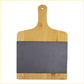 Slate & Bamboo Combo Charcuterie Board, 9.5" x 13.9"