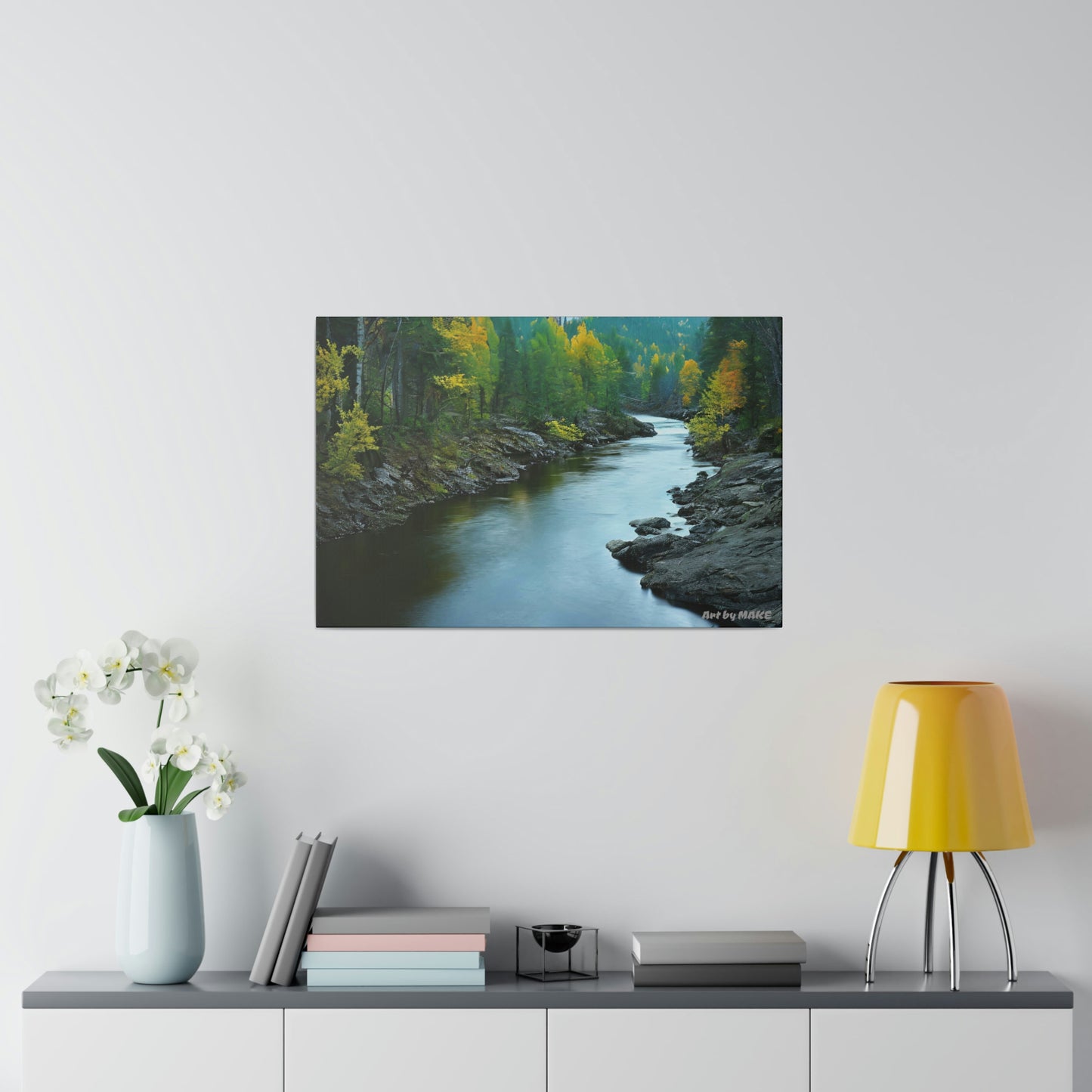 American Nature Streams 1 - 24"x16" Matte Canvas, Stretched, 0.75"