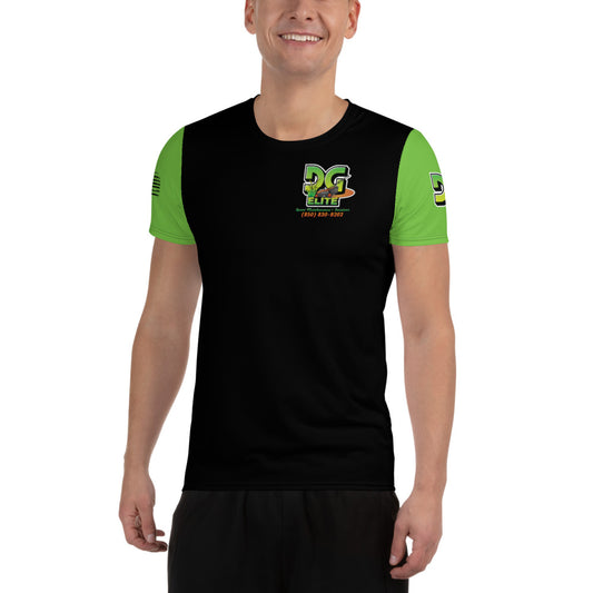 DG Elite Black and Green Men's T-shirt (AOP)