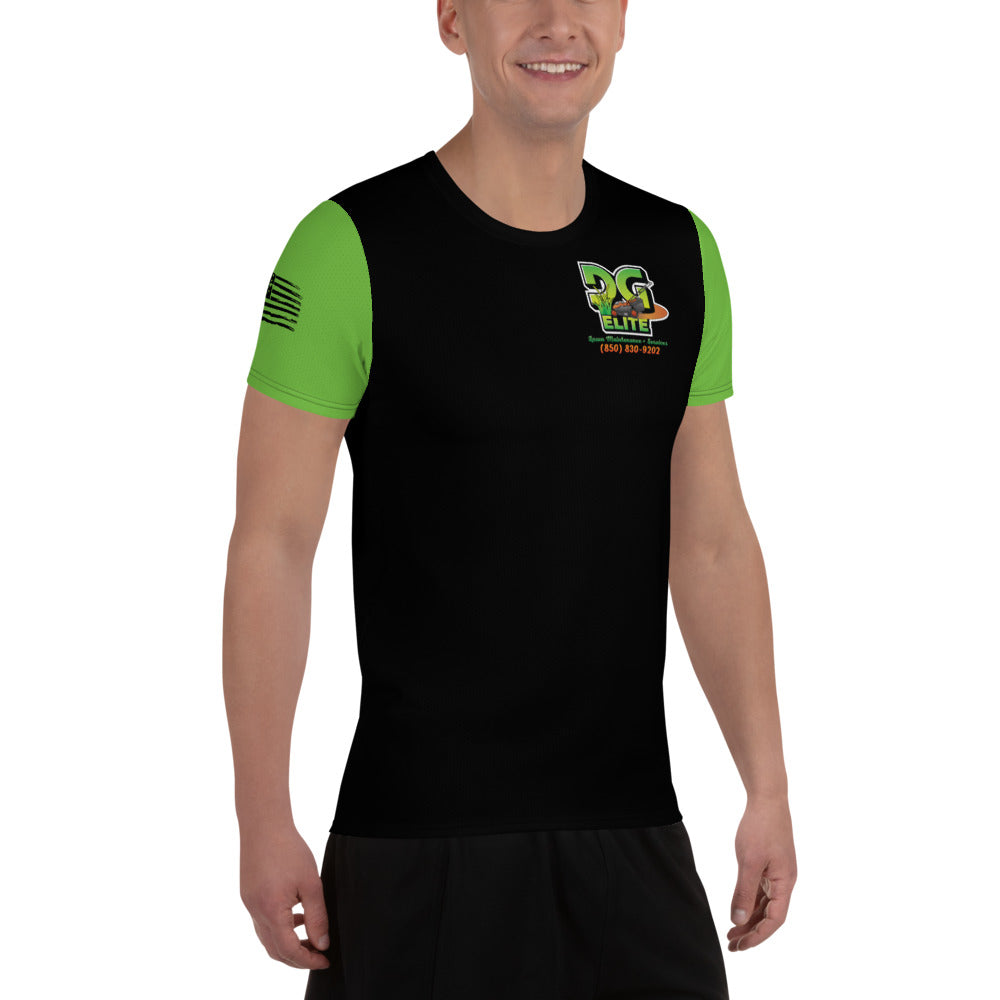 DG Elite Black and Green Men's T-shirt (AOP)