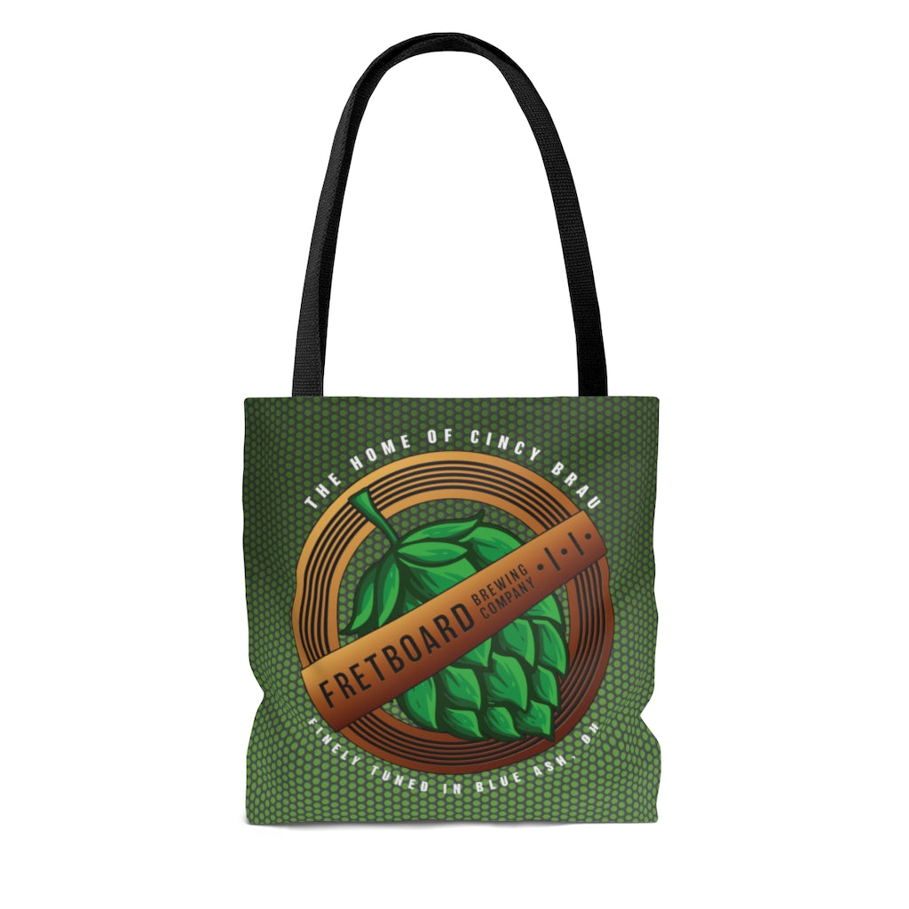 Fretboard  Brewery Green Tote Bag