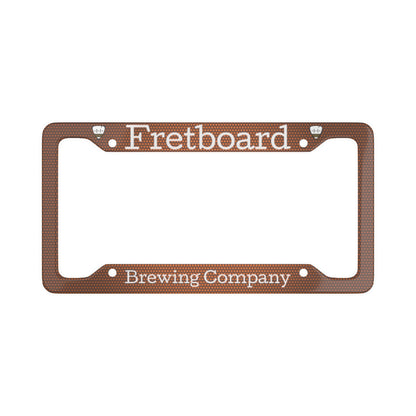Fretboard Brewery Orange License Plate Frame