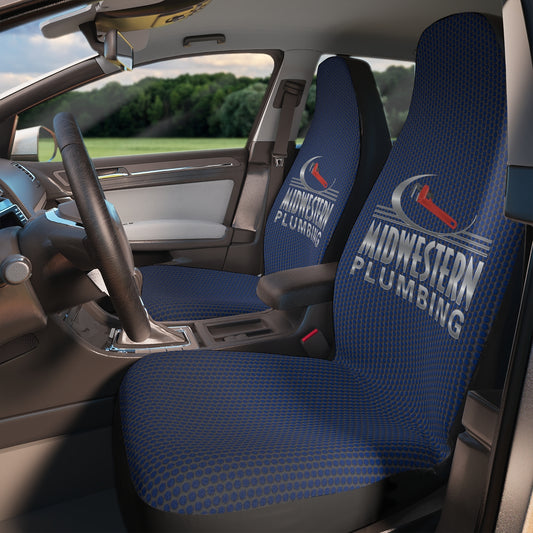 Midwestern Plumbing Blue Car Seat Covers
