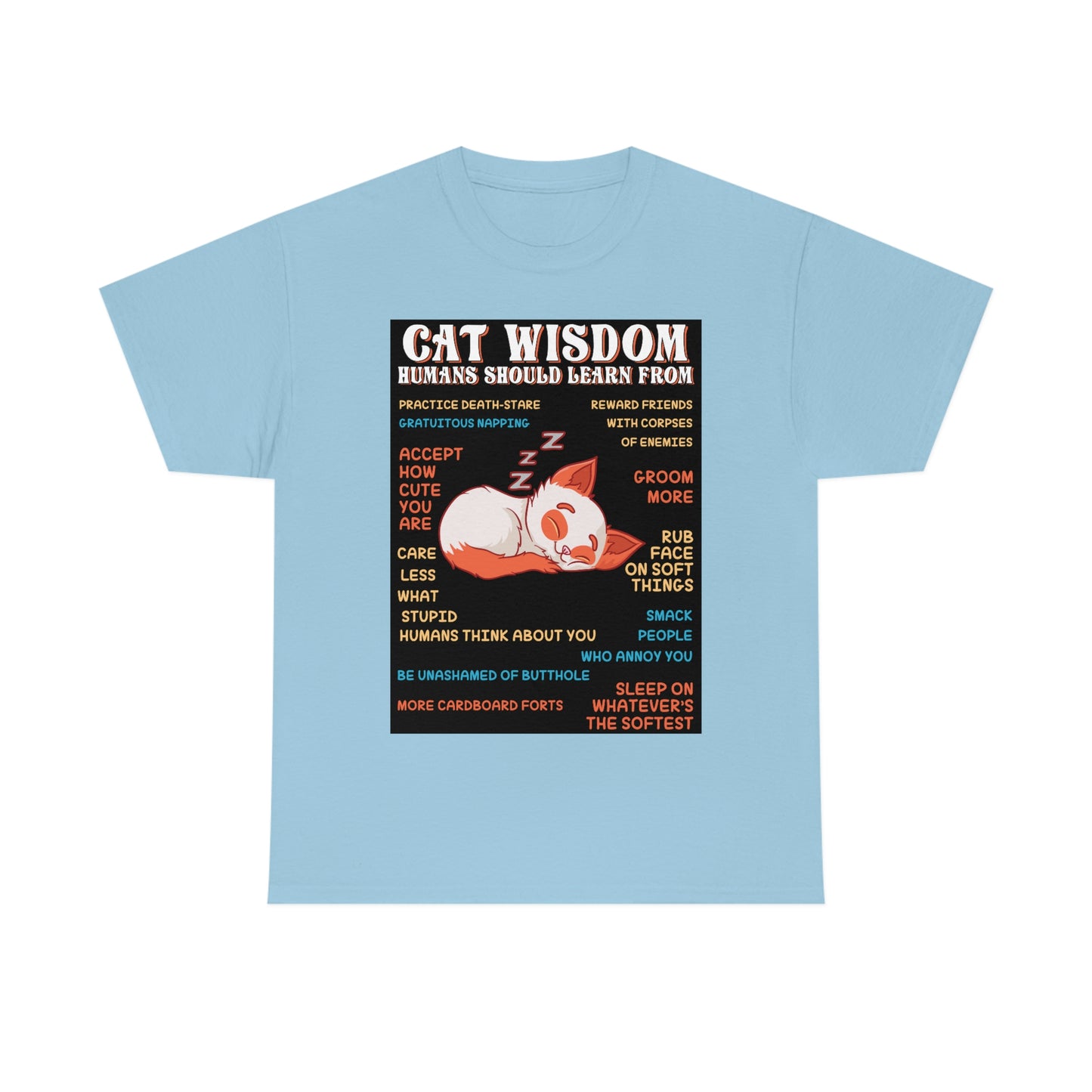 Cat Wisdom Cotton Tee