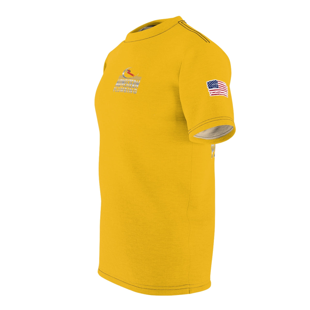 Camisa de trabajo premium amarilla de Midwestern Plumbing