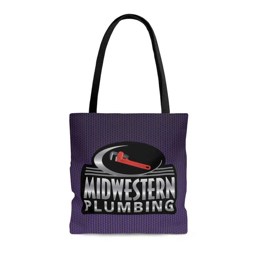 Midwestern Plumbing Purple Tote Bag