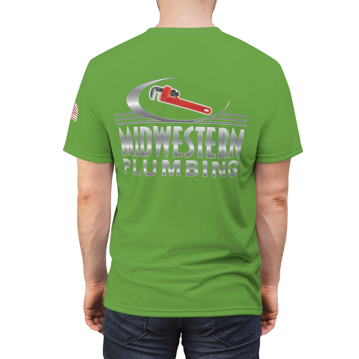 Midwestern Plumbing Green Premium Work Shirt