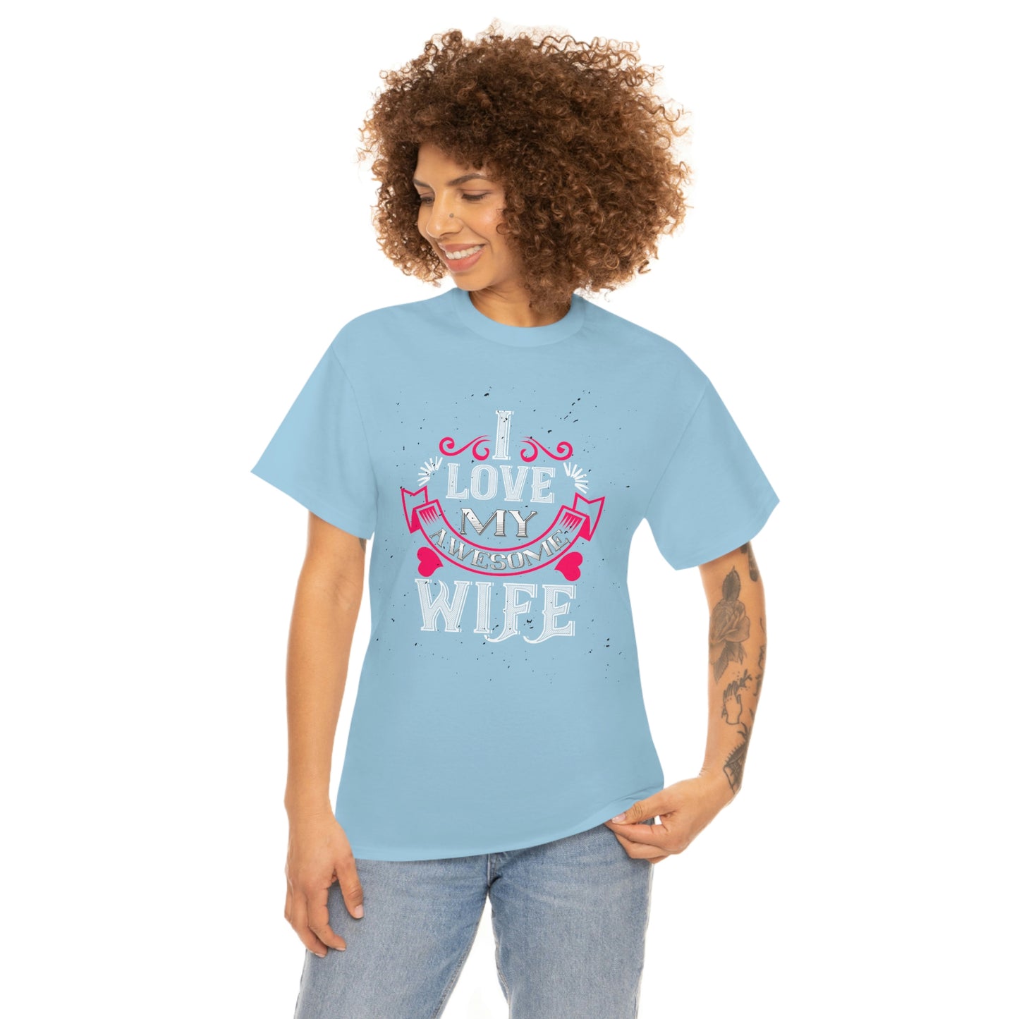 I Love my Awesome Wife Cotton Tee