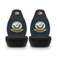 U.S. Navy Black Polyester Car Seat Covers