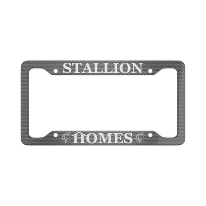 Stallion Homes Light Grey License Plate Frame