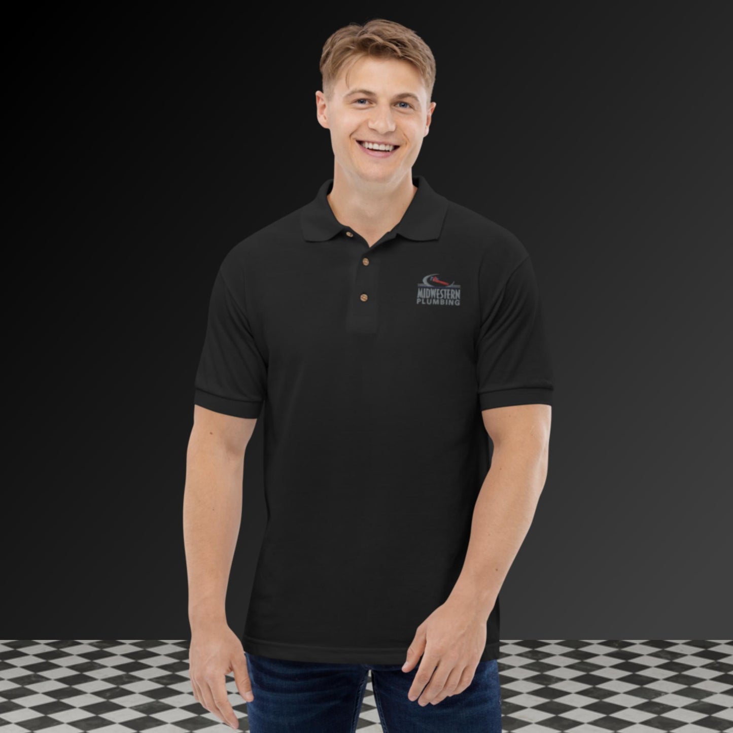 Midwestern Plumbing Embroidered Polo Shirt