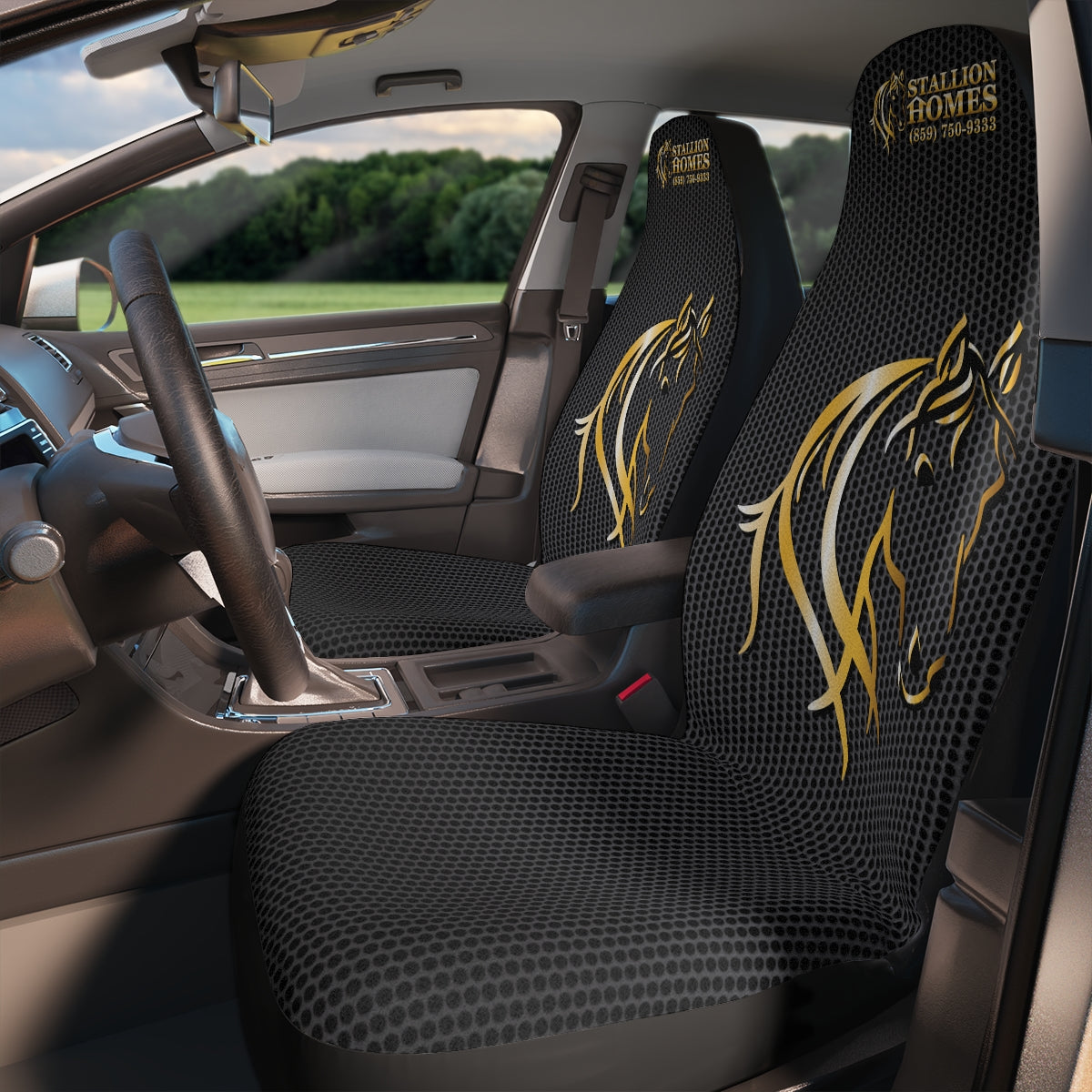Stallion Homes Gold Car Seat Covers