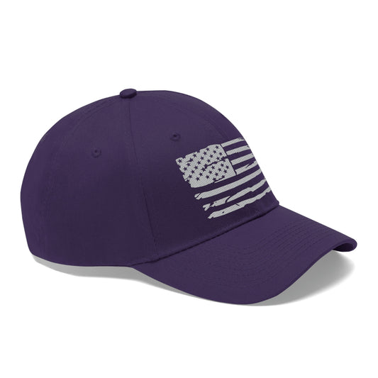 GMBBQ American Flag Twill Hat - Off White