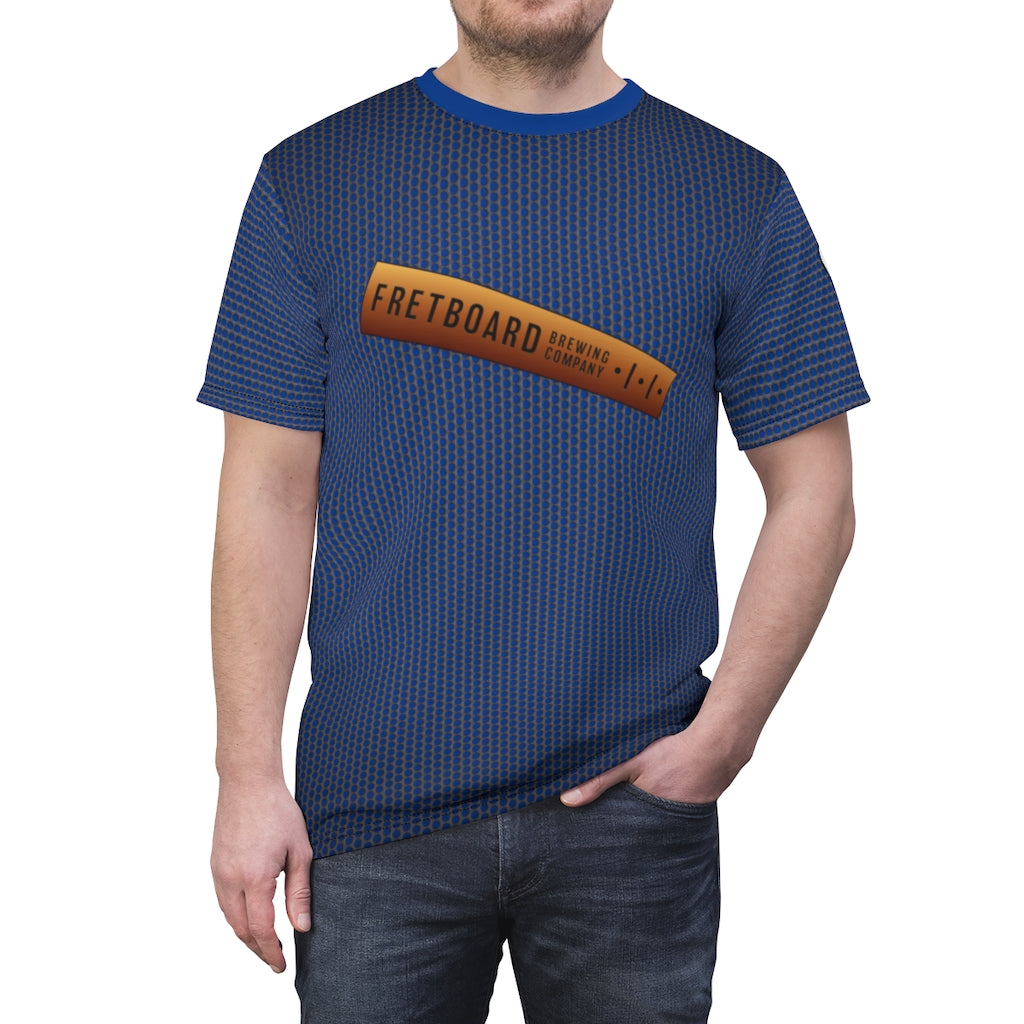 Camisa de trabajo premium azul Fretboard Brewery 