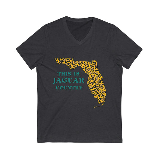 Jaguar Nation Jersey Short Sleeve V-Neck Tee