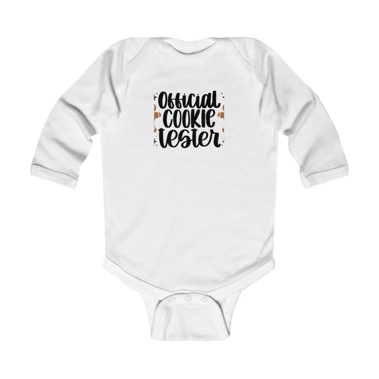 Christmas Official Cookie Tester Infant Long Sleeve Bodysuit