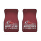 Midwestern Pluming Red Car Mats (2x Front)