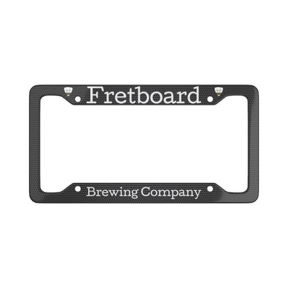 Marco de matrícula negro de Fretboard Brewery