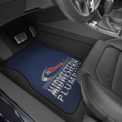 Midwestern Pluming Blue Car Mats (2x Front)