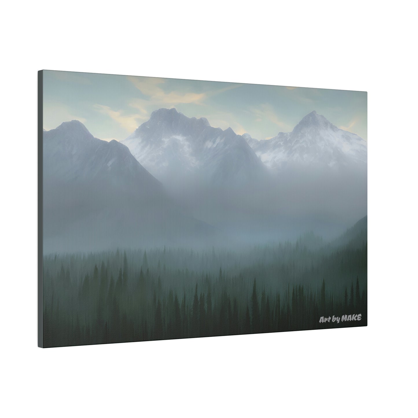 American Mountains 3 - 24"x16" Matte Canvas, Stretched, 0.75"