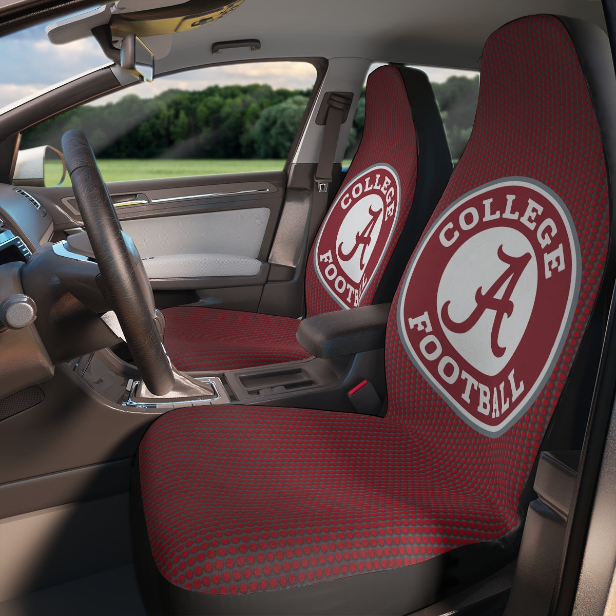Alabama Car Seat Covers: Show your state pride on the go. Durable, stylish protection for your car seats. Drive with Alabama flair! 🚗🌟
