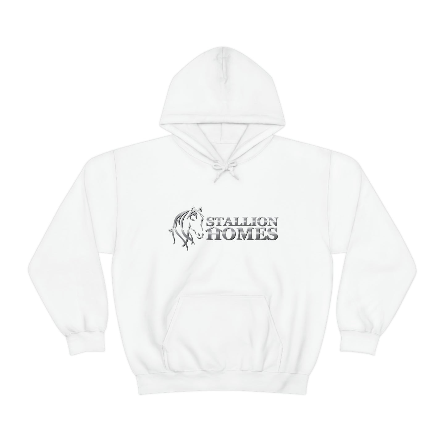 Stallion Homes Silver Unisex Heavy Blend™ Hooded Sweatshirt