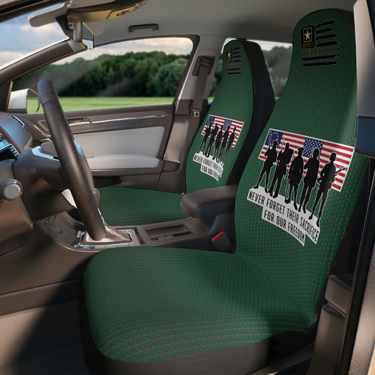 Army Memorial Day Green Car Seat Covers: Honor and protect with style. Durable, custom-fit covers for a patriotic touch. 🇺🇸🚗