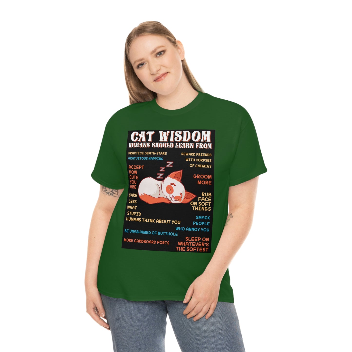 Cat Wisdom Cotton Tee