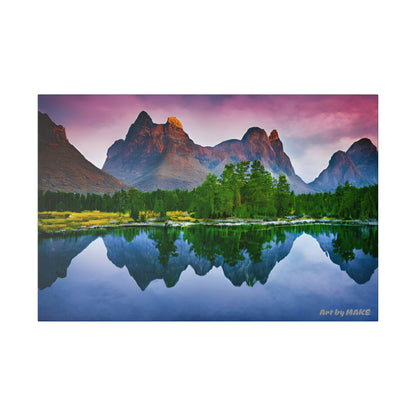 American Mountains 4 - 24"x16" Matte Canvas, Stretched, 0.75"