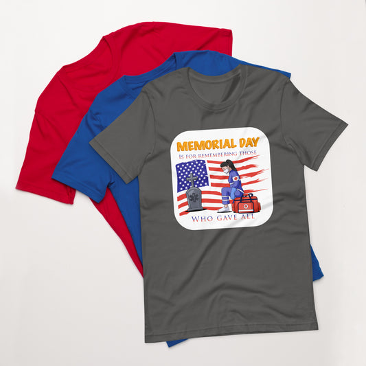 Medic Memorial Day Unisex T-Shirt